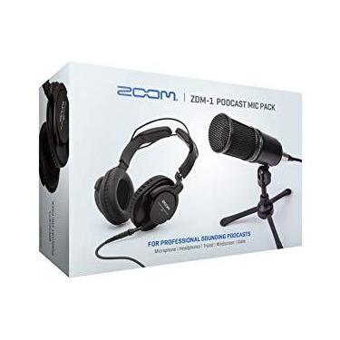 Imagem de Kit para streaming e podcast Zoom ZDM-1 com microfone, fone de ouvido, suporte e protetor