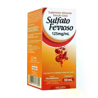 Imagem de Sulfato Ferroso Gotas 125MG 30ML - Arte Nativa