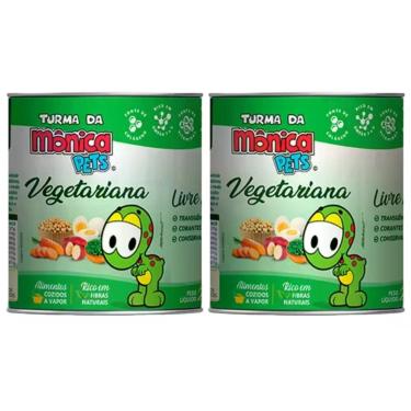 Imagem de Ração Úmida Cães Turma da Mônica Vegetariana KIT 2 Latas