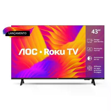 Imagem de Tv 43 Polegadas AOC Smart Roku Dled Fhd 43S5155/78G, 43"