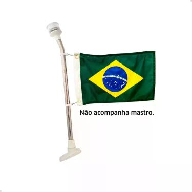 Imagem de 207 Bandeira Brasil 33x20cm Poliéster Para Barco Lancha - Banderart
