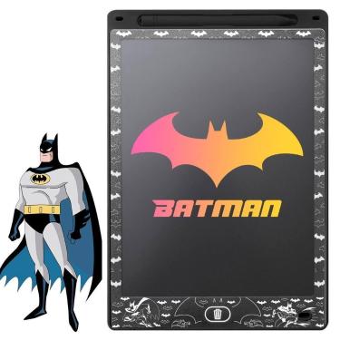 Imagem de Lousa Mágica LED tablet infantil batman preto LCD + Caneta qualidade p