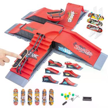 Imagem de Rampa de skate Gr8ware 6 em 1 com meio tubo de escala