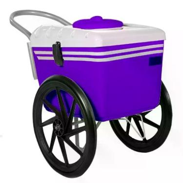 Imagem de Carrinho De Sorvete 300 Picolés T350 Thermototal Roxo com Branco