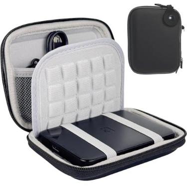 Imagem de Capa de disco rígido externo 2,5 polegadas, para elemento Western Digital WD e Seagate Expansion Backup e Toshiba 500G 1TB 2TB 3TB 4TB Mala de viagem, Bolsa de viagem de armazenamento de proteção