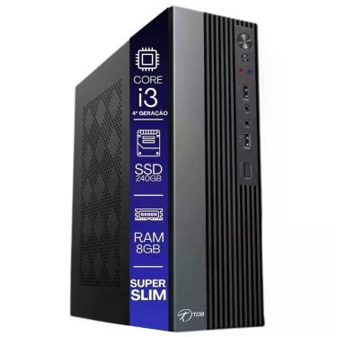 Imagem de Computador Tob Slim Compacto 4ª Geração Intel Core I5 Ssd 240gb Memória 8gb Windows 10 Trial Desktop Pc Cpu