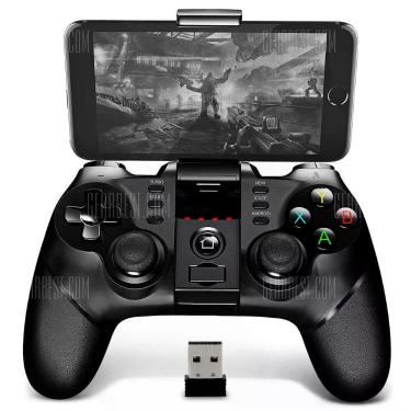 Imagem de Controle Gamepad Ipega PG 9076 com Conexão Bluetooth e 2.4GHz para Android PC PS3 Preto 380MAH