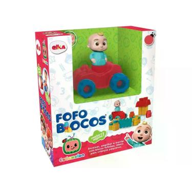 Imagem de Brinquedo de Encaixar CoComelon Fofo Blocos - Elka 14 Peças