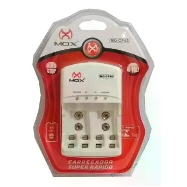 Imagem de Carregador De Pilha Bivolt Para Pilhas AA AAA 9V Recarregavel - MOX