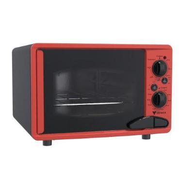 Imagem de Forno Eletrico Venax 45L Classic Vintage Vermelho, 110V