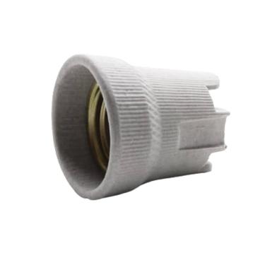 Imagem de Kit 10 Un Soquete Lampada Bocal Porcelana Louça Cônico E-27 - Immediat