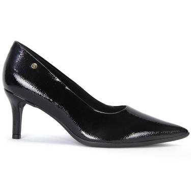 Imagem de Sapato Scarpin Piccadilly 367001 Salto Médio Fino Alto Brilho Conforto