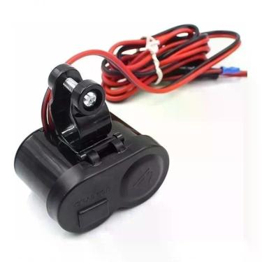 Imagem de 3 Tomada Usb P/ Moto Carregador Celular Gp Acendedor Cigarro