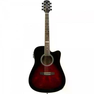 Imagem de Violão Giannini Gf1d Ceq Eletroacústico Aço Brown Red Burst Burst [f002]