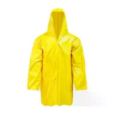 Imagem de Capa de Chuva Com Capuz Amarela resistente 3 Tamanho - Plastcor