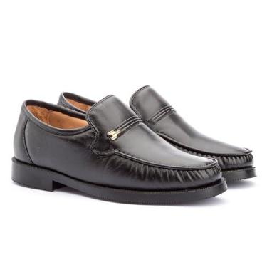 Imagem de Mocassim Masculino Social Couro Para Terno Casual (Preto, BR, Adulto, Numérico, 37)