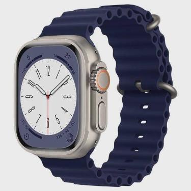 Imagem de Pulseira Silicone Oceano Compativel Apple Watch 42mm 44mm 45mm 49Mm - 