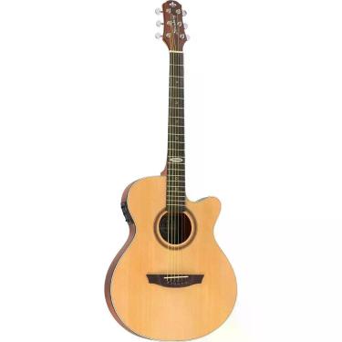 Imagem de Violão Eletroacústico Strinberg Sf200c Aço Natural Satin