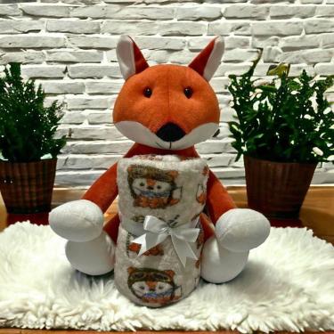 Imagem de Kit Bichinho De Pelucia Com Mantinha Para Bebe Menina - Miguel Baby, R
