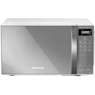 Imagem de Micro-ondas Panasonic ST27L 21L Antiaderente Espelhado, Branco, 220V