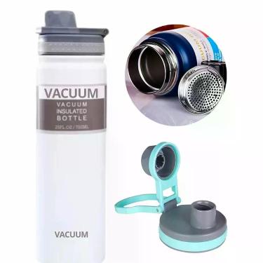 Imagem de Garrafa Térmica 769ml Vacuum Isolamento a Vácuo Portátil para Bebidas 