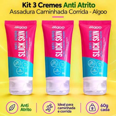 Imagem de Kit 3 Cremes Anti Atrito Assadura Caminhada Corrida - Algoo