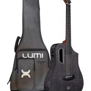 Imagem de Violão Aço Mini Smart 36" Mobile App EQ All HPL Gig Bag Lumi-X BKF Tagima