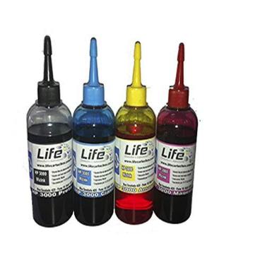 Imagem de Kit 400ml Tinta HP 8000 8600 8610 8620 Profeel Pigmentada - 100ml cada cor