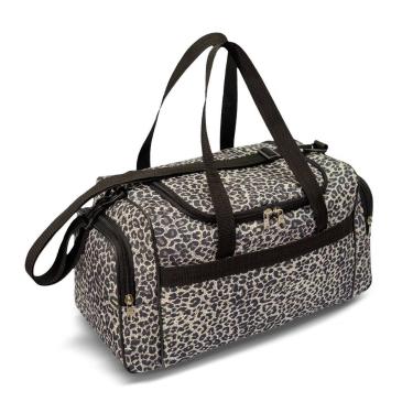 Imagem de Bolsa de Viagem 3 divisões LS BV6442 estampa oncinha com alça tira col