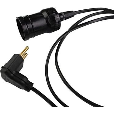 Imagem de Pendente de Tomada 4 M Com Interruptor E Bocal E-27 Com Plugue