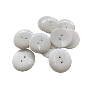 Imagem de Botão Costura Branco 32L 20mm 2 Furos - 200 peças - Inova Aviamentos