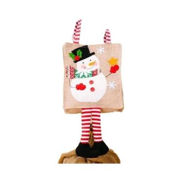 Imagem de Sacola De Presente De Natal Papai Noel Boneco De Neve Decorações De Ár