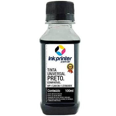 Imagem de Tinta Inkprinter Universal Preta para Recarga de Cartucho Hp, Lexmark, Canon, Brother (100ml)