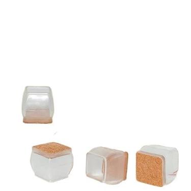 Imagem de Peças Protetor Para O Pé Da Cadeira Mesa De Silicone(QUADRADO 3,5 CM)