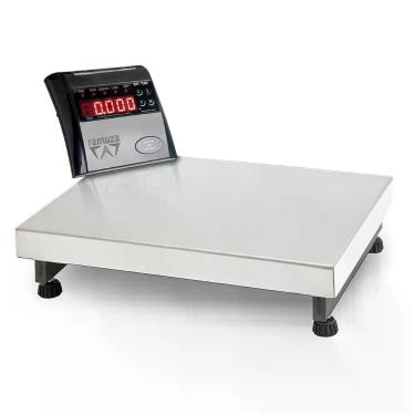 Imagem de Balança Industrial Aço Carbono Bivolt 300kgx50g Base 50x60cm