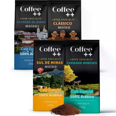 Imagem de Kit 4 Pacotes Café Especial Torrado e Moído Coffee Mais Variedades