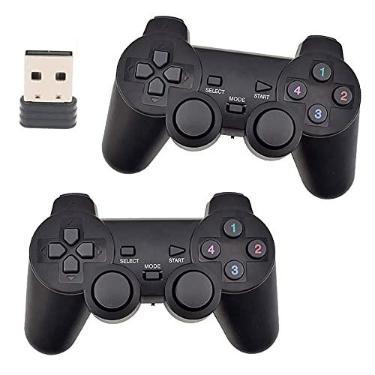 Imagem de gamepad controlador joystick 3D analógico stick para PC laptop notebook sem fio