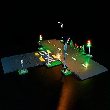 Imagem de Kyglaring LED Lighting Kit for Lego City Road Plates and Lights Set Compatible with Lego 60304 Building Kit - Not Include The Model (Classic Version)