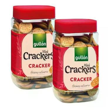Imagem de kit 2 Biscoitos Aperitivo MINI CRACKERS GULLóN 350g