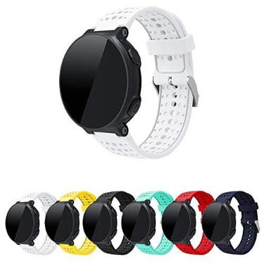 Imagem de Pulseira Silicone compativel com Relogio Forerunner 235 220 230 620 630 735XT - Marca LTIMPORTS (Branco)