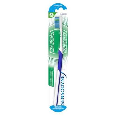 Imagem de Sensodyne NOVO Escova de Dente Macia, Multi Proteção, para Dentes Sensíveis, Limpeza Completa
