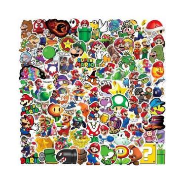 Imagem de Adesivos De Jogo Super Mario Para Crianças, 50-100 Peças, À Prova d'Ág