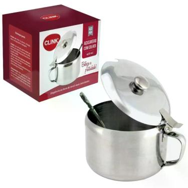 Imagem de Açucareiro Com Colher De Inox Clink - Campineira