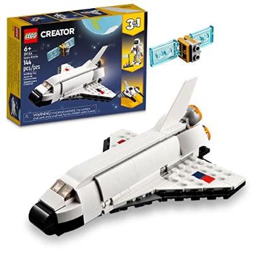 Imagem de LEGO Creator Ônibus Espacial 3em1: Nave Espacial 31134 | Brinquedos de Construção para Meninos e Meninas, Anos 6+, 144 Peças, Brinquedo Espacial, Presente para Crianças