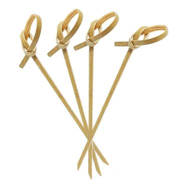 Imagem de Kit 200 Espetinho De Bambú Nó 7 Cm Petiscos Festa Eventos - Kuni