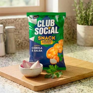 Imagem de Snack Club Social Assado Crocante Sabor Cebola e Salsa 68g