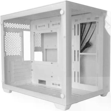 Imagem de Gabinete Gamer Aerocool Dryft Branco Lateral Vidro