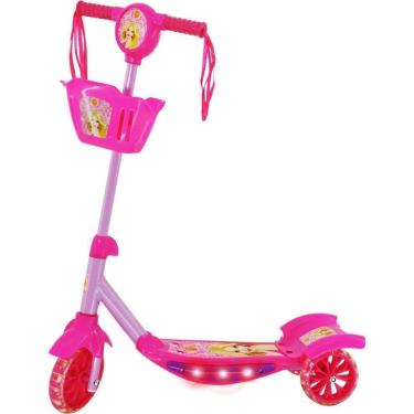 Imagem de Patinete Rosa C/LUZ,SOM e Cesta - Belinda