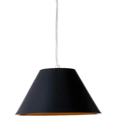 Imagem de Pendente, Auremar, Cup 600-PT/DR, Preto/Dourado,