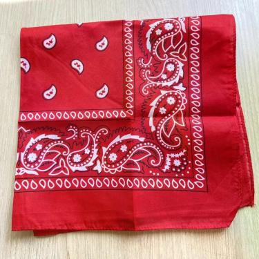 Imagem de Bandana Colorida com Estampa de Arabescos  55x55 cm - Pistache Acessór